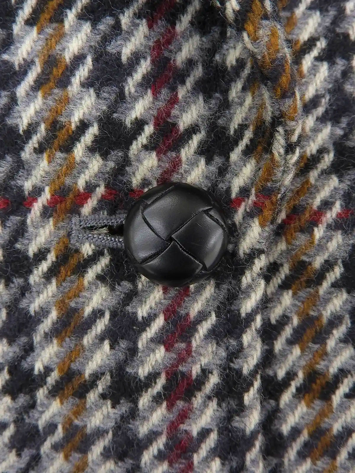 ハウンドトゥースパターンセットアップ　グレー／マルチ