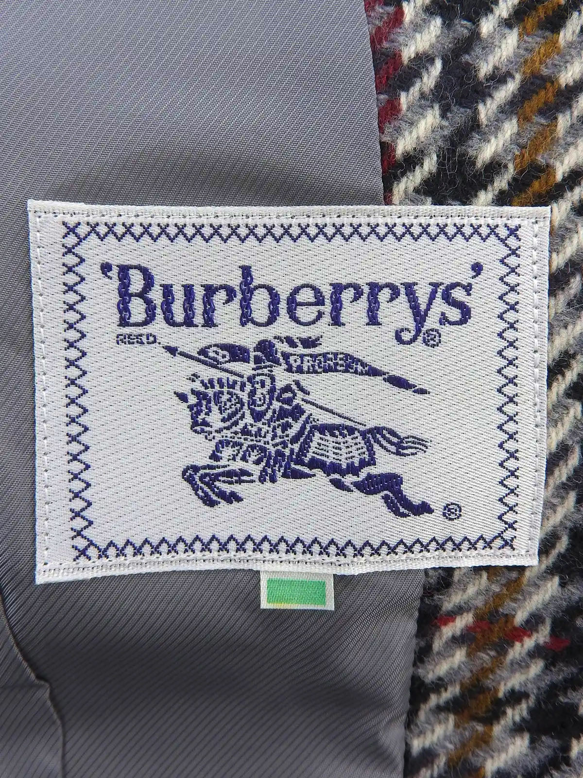 ハウンドトゥースパターンセットアップ　グレー／マルチ