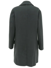 ガンチーニプレートロングコート　ダークグレー