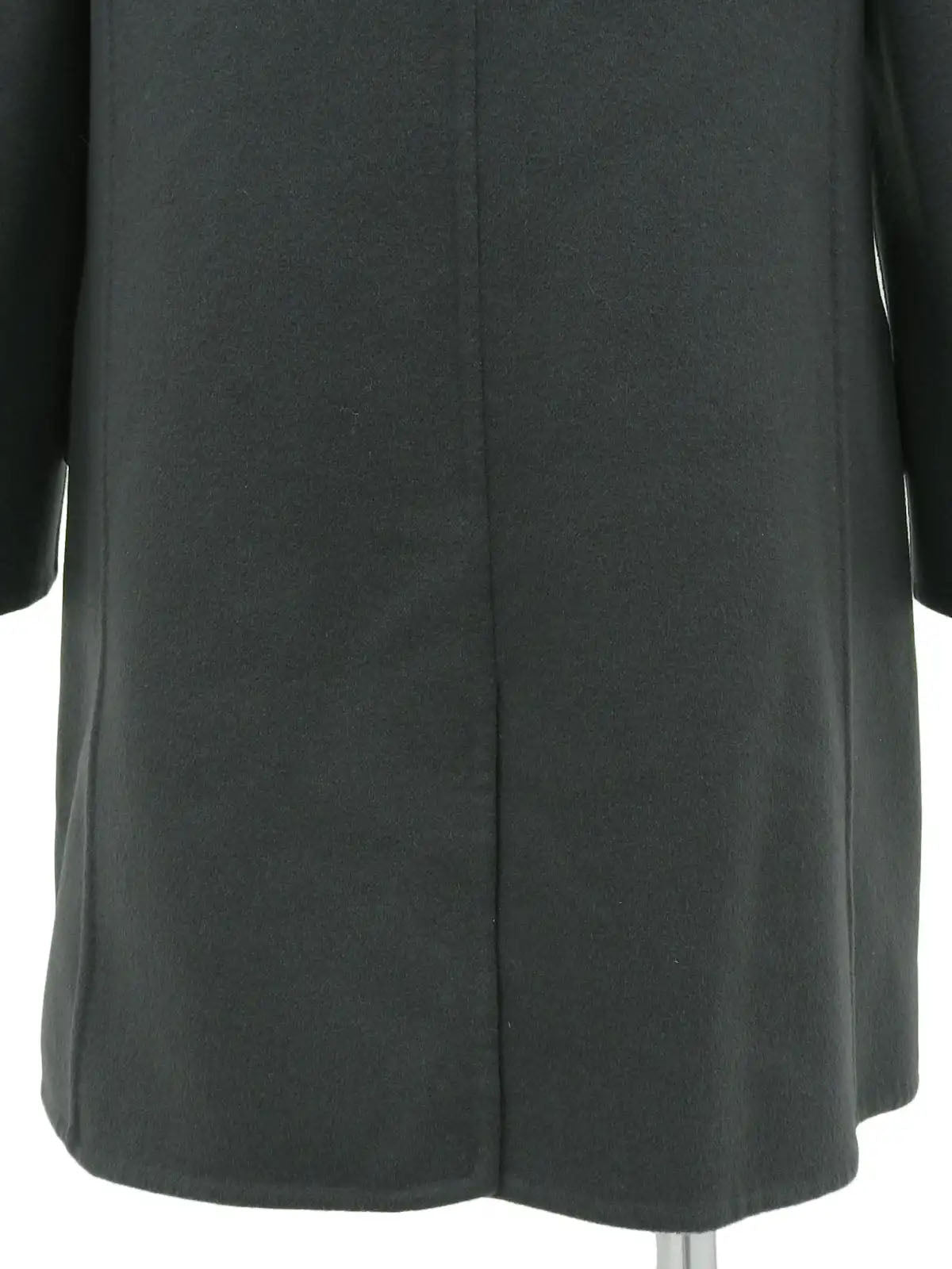 ガンチーニプレートロングコート　ダークグレー