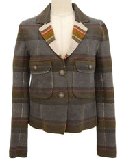 Cashmere Striped Jacket in Multi