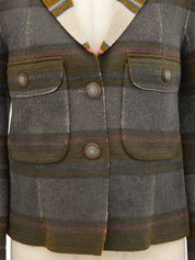 Cashmere Striped Jacket in Multi