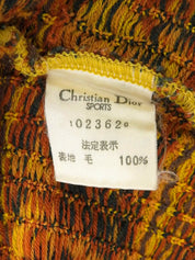 Design Pattern Long Sleeve Knit Sweater in Mustard/Multi