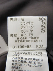 ウールチェックパターンスカート　グレー／ブラック