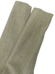 Herringbone Pattern Logo Button Double Breasted Jacket Greige/Sage Green