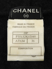 2009年製 カシミアCCマークボタンジレ ブラック