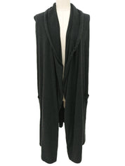 2009年羊绒CC标志纽扣背心（黑色）