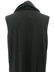 2009年羊绒CC标志纽扣背心（黑色）