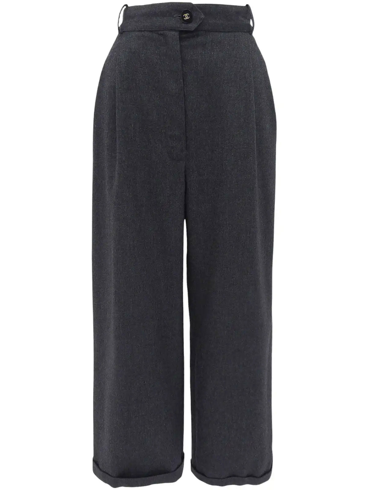 CC Mark Button Wide Pants Gray