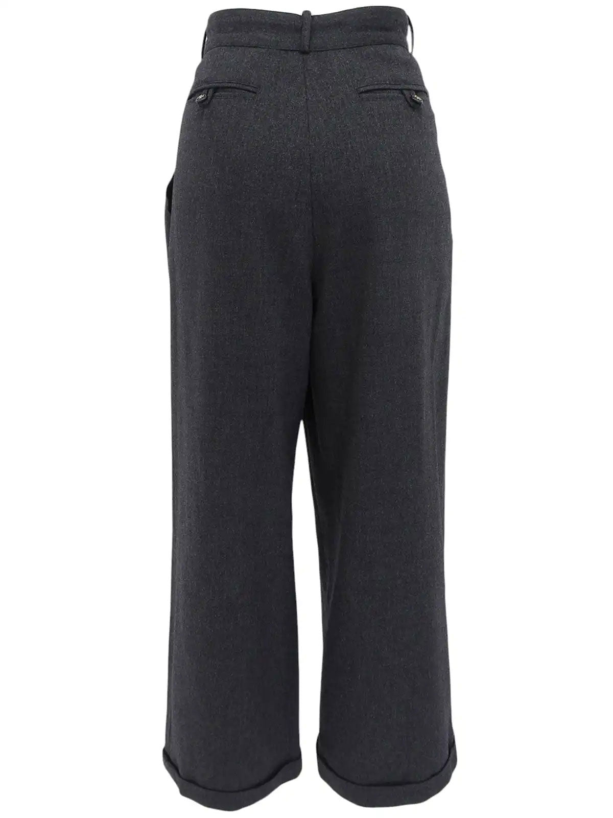 CC Mark Button Wide Pants Gray
