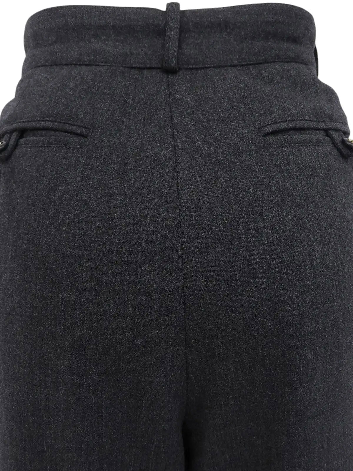 CCマークボタンワイドパンツ　グレー