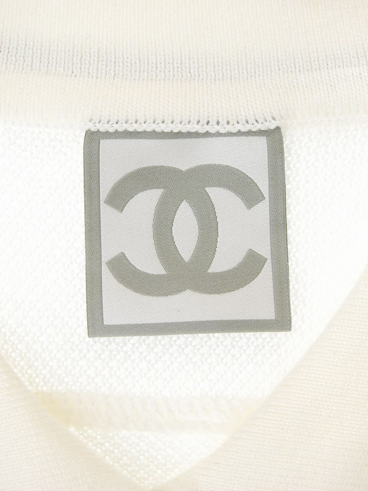 2006年製 スポーツラインCCマーク刺繍ポロシャツ ホワイト