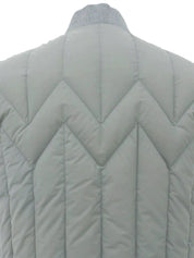 Logo Zip-Up Reversible Down Vest, Light Gray