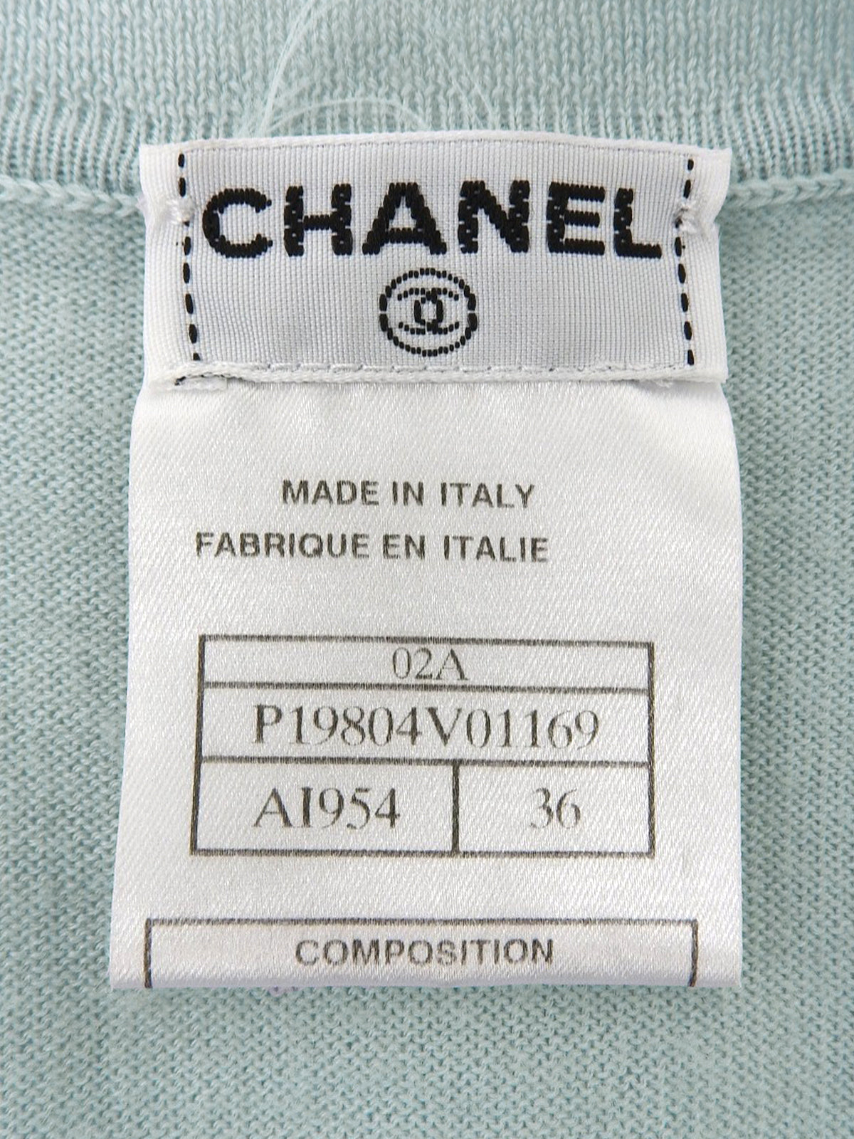 2002年製 CCマーク刺繍半袖トップス ライトグレー