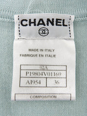 2002年製 CCマーク刺繍半袖トップス ライトグレー