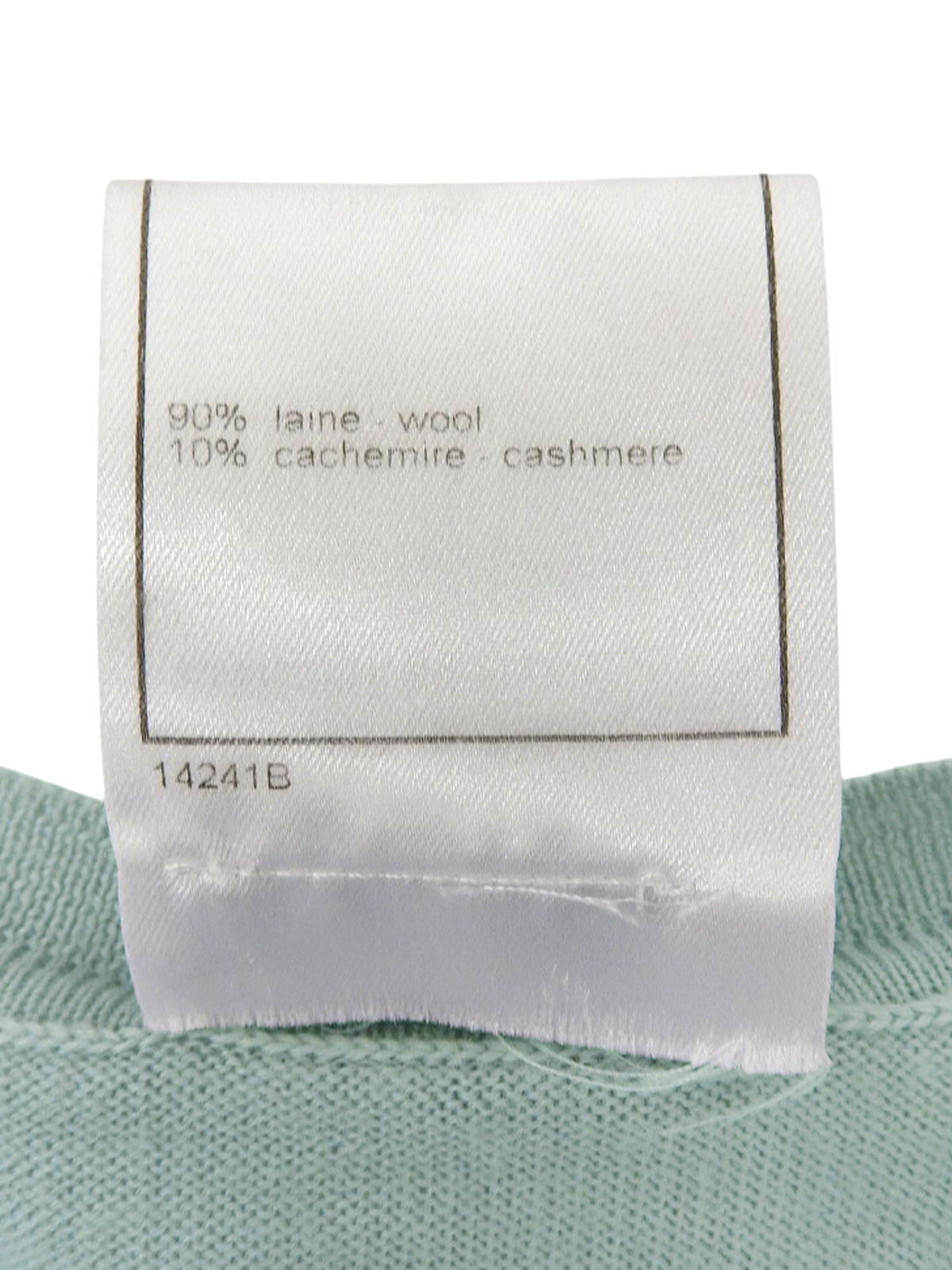 2002 CC mark embroidered half sleeve top in light gray