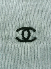 2002年製　CCマーク刺繍ハーフスリーブトップス　ライトグレー