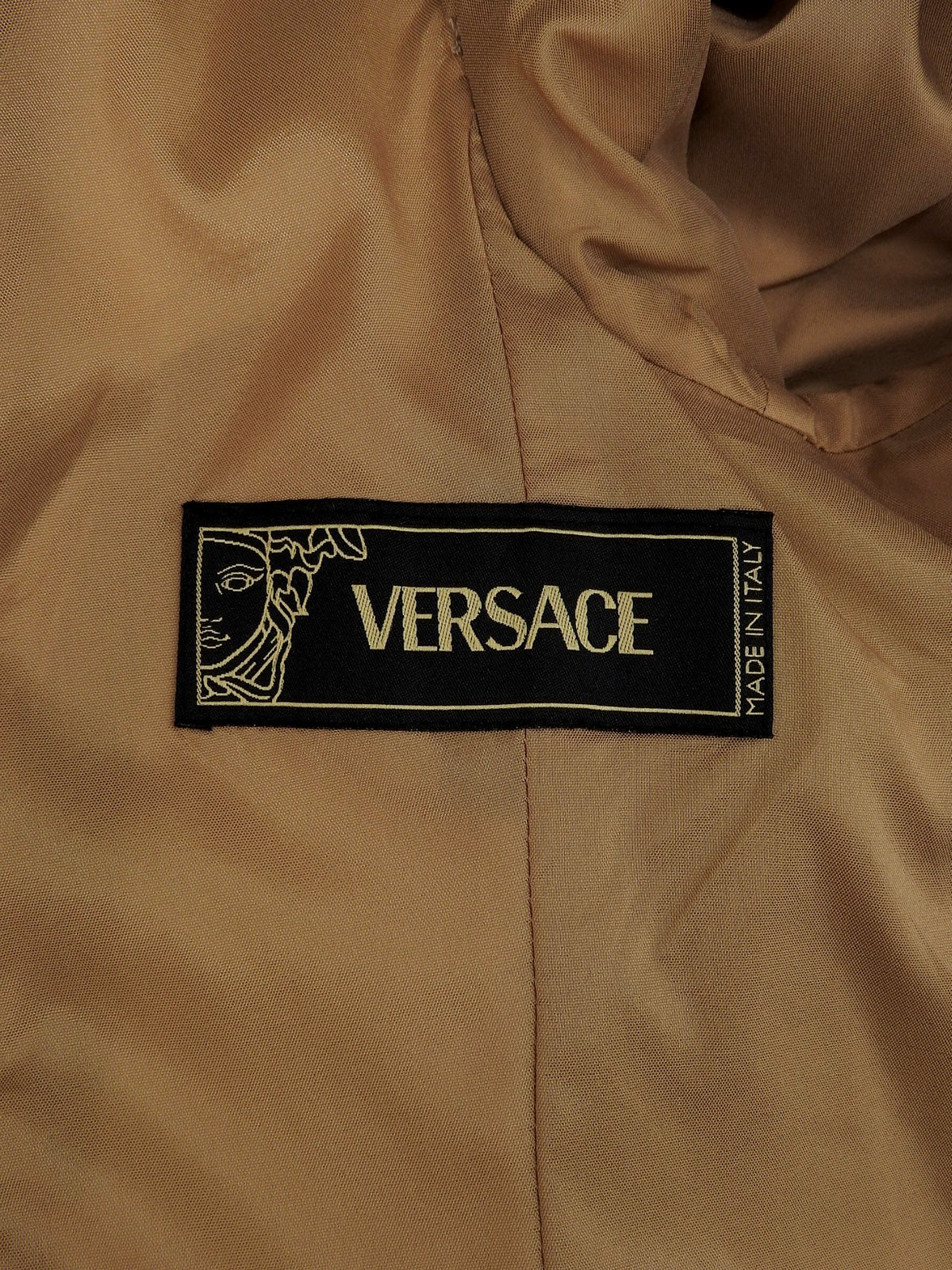 Medusa Button Jacket Brown