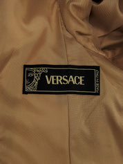 Medusa Button Jacket Brown