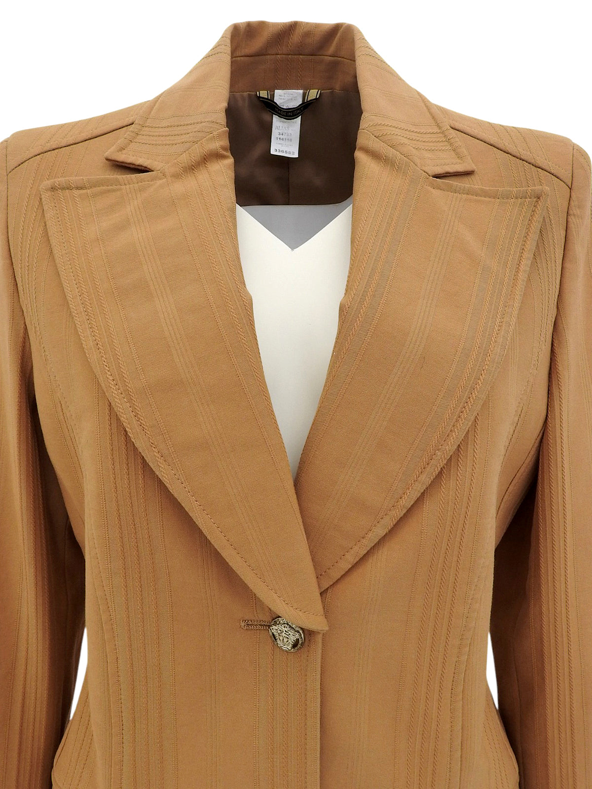 Medusa Button Jacket Brown