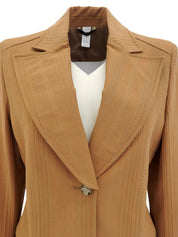Medusa Button Jacket Brown