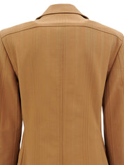 Medusa Button Jacket Brown