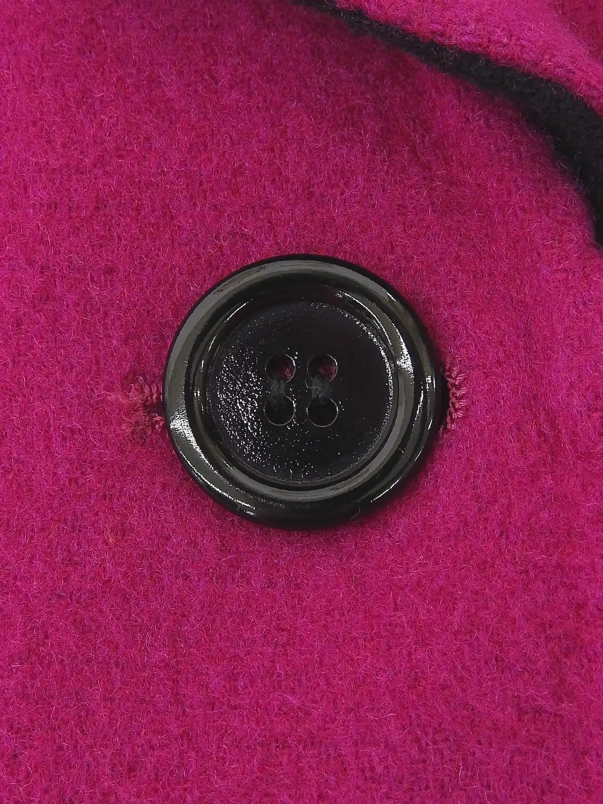 ウールロングコート　マゼンタ