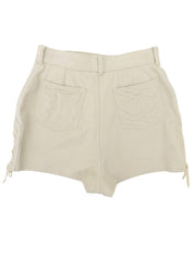 1997年製 CCマークステッチレースアップショートパンツ ライトベージュ