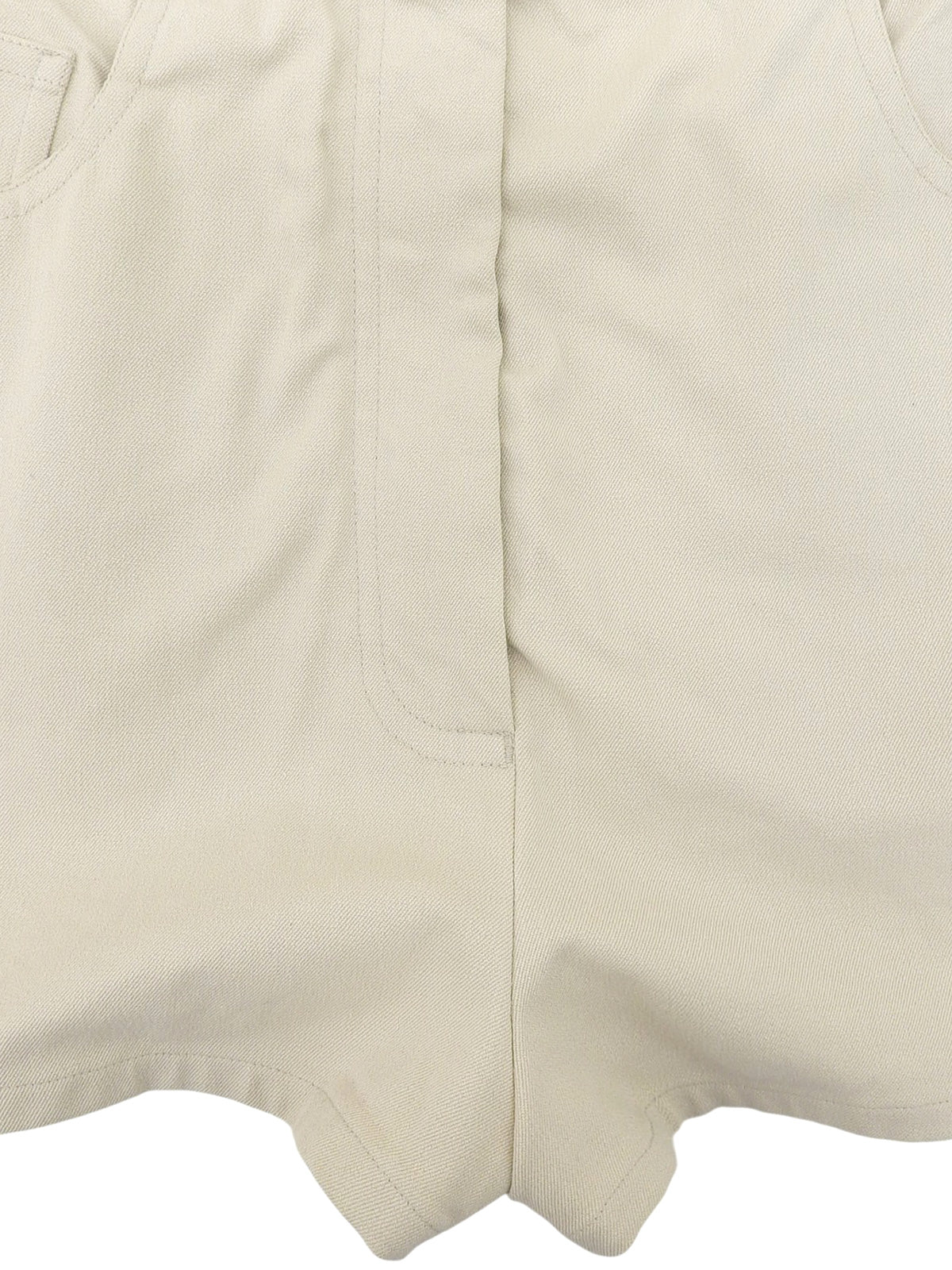 1997年製 CCマークステッチレースアップショートパンツ ライトベージュ