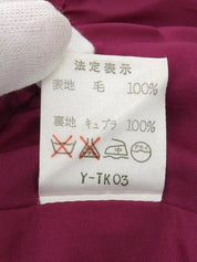 ウールチェックパターンセットアップ　ダリアパープル／ブラック