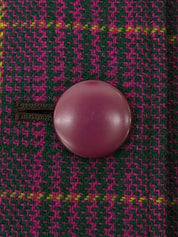 ウールチェックパターンセットアップ　ダリアパープル／ブラック