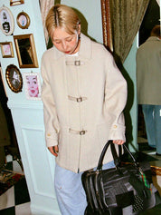 ウールアピベルトコート　アイボリー