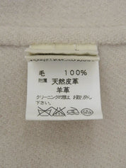 Wool Api Belt Coat, Ivory
