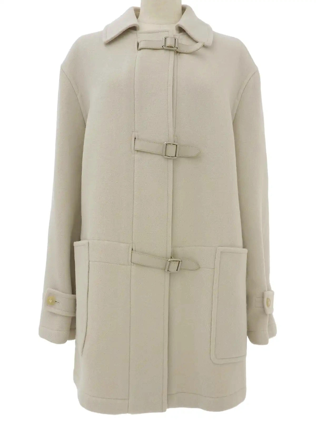 ウールアピベルトコート　アイボリー