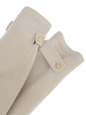 Wool Api Belt Coat, Ivory