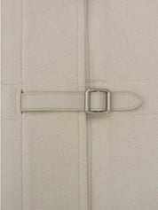 Wool Api Belt Coat, Ivory