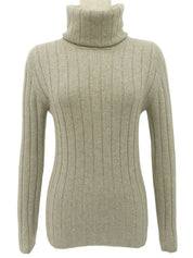 1997 Cashmere CC Mark Button Knit Ensemble in Beige/Black