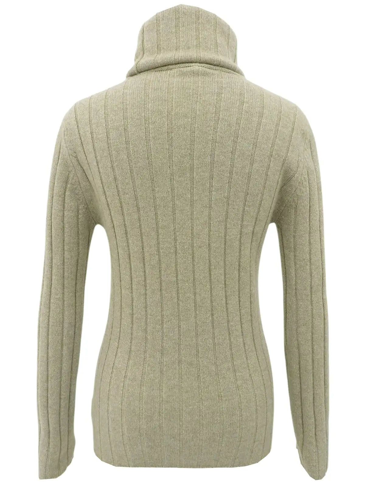 1997 Cashmere CC Mark Button Knit Ensemble in Beige/Black