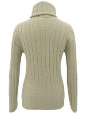 1997 Cashmere CC Mark Button Knit Ensemble in Beige/Black