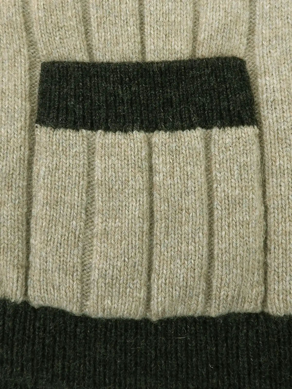 1997 Cashmere CC Mark Button Knit Ensemble in Beige/Black