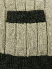 1997 Cashmere CC Mark Button Knit Ensemble in Beige/Black