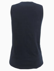 Logo Sleeveless Top in Black