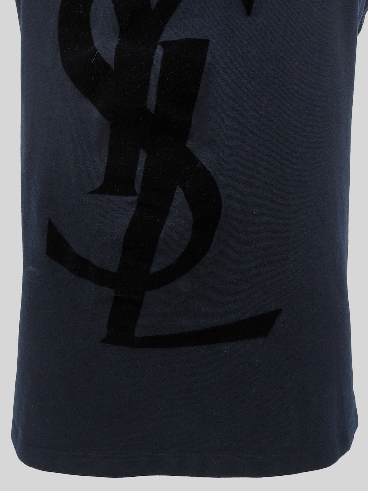 Logo Sleeveless Top in Black