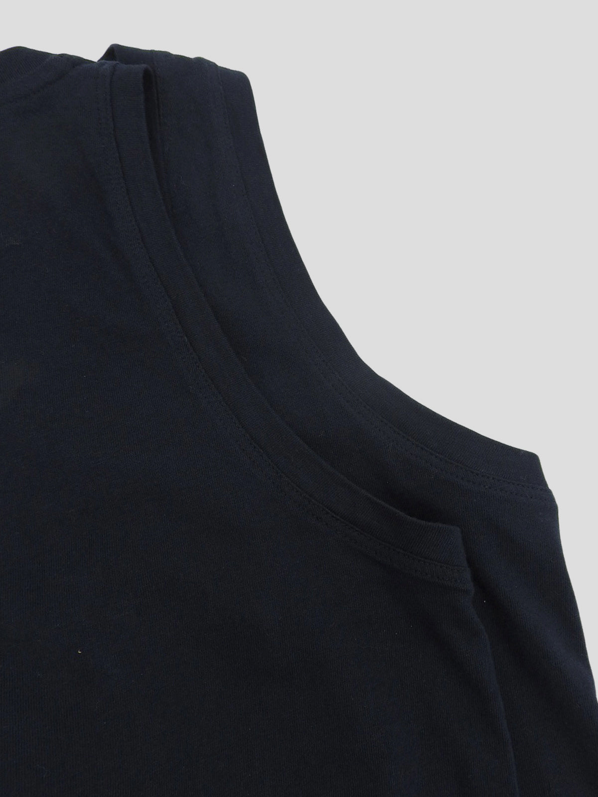 Logo Sleeveless Top in Black