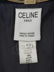 Navy Wool Macadam Button Jacket