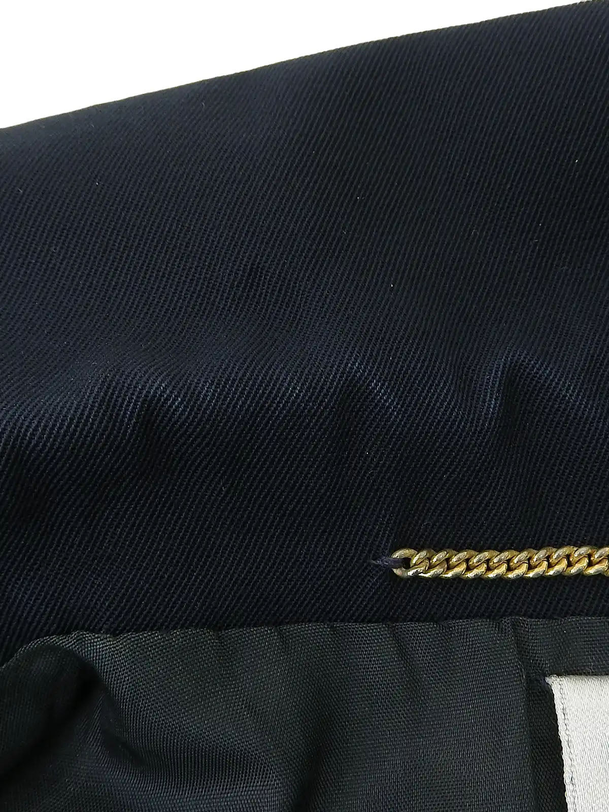 Navy Wool Macadam Button Jacket