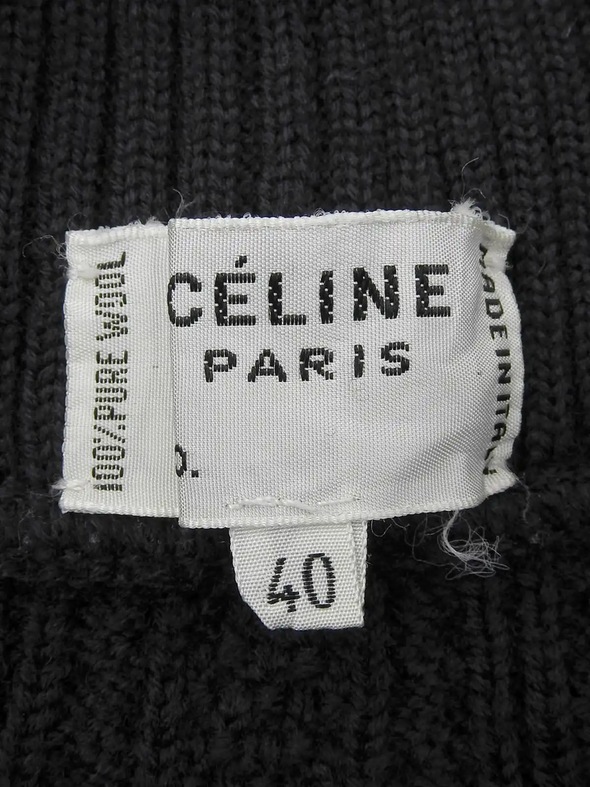 Wool cable knit cardigan in black