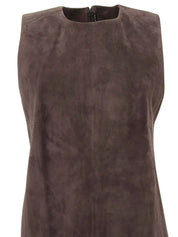 スエードノースリーブワンピース モカブラウン