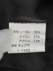 デザインボタンノーカラージャケット　パープル