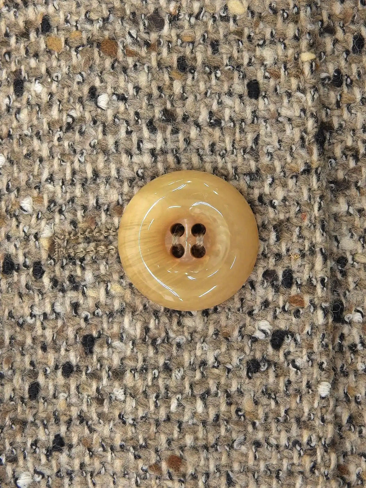 ツイードチェーンデザインセットアップ　グレージュ／マルチ